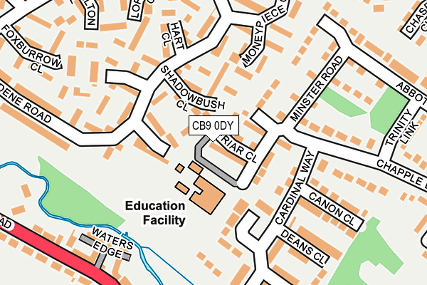 CB9 0DY map - OS OpenMap – Local (Ordnance Survey)