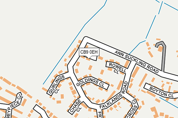 CB9 0EH map - OS OpenMap – Local (Ordnance Survey)