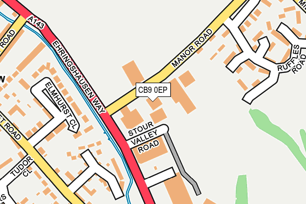 CB9 0EP map - OS OpenMap – Local (Ordnance Survey)
