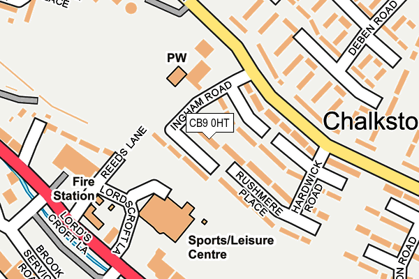 CB9 0HT map - OS OpenMap – Local (Ordnance Survey)