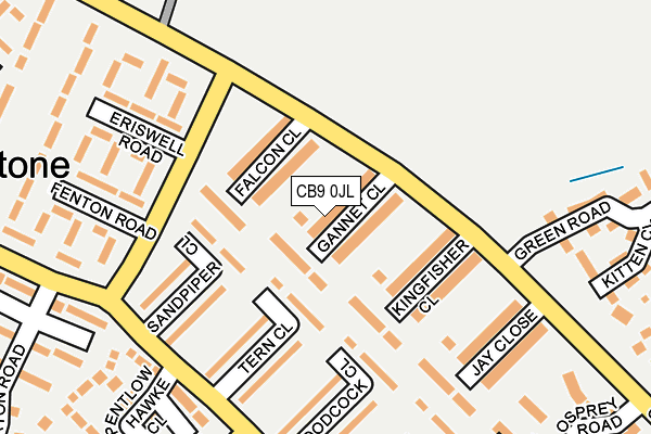 CB9 0JL map - OS OpenMap – Local (Ordnance Survey)