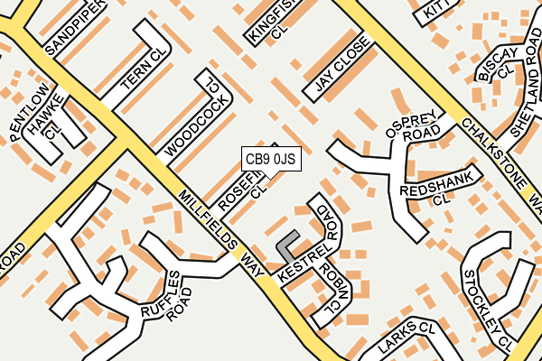 CB9 0JS map - OS OpenMap – Local (Ordnance Survey)