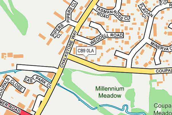 CB9 0LA map - OS OpenMap – Local (Ordnance Survey)