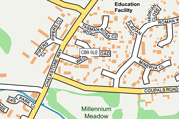CB9 0LE map - OS OpenMap – Local (Ordnance Survey)