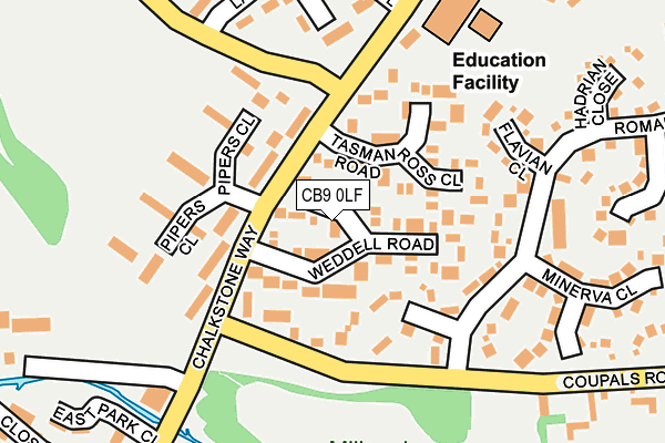 CB9 0LF map - OS OpenMap – Local (Ordnance Survey)