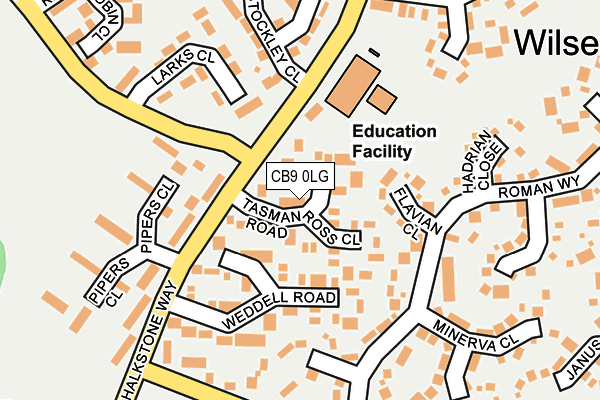 CB9 0LG map - OS OpenMap – Local (Ordnance Survey)