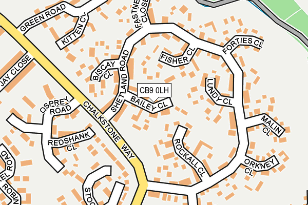 CB9 0LH map - OS OpenMap – Local (Ordnance Survey)