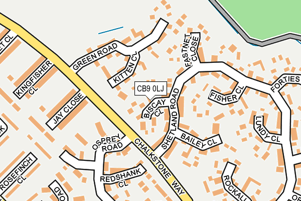 CB9 0LJ map - OS OpenMap – Local (Ordnance Survey)
