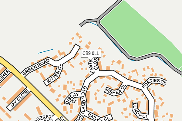 CB9 0LL map - OS OpenMap – Local (Ordnance Survey)