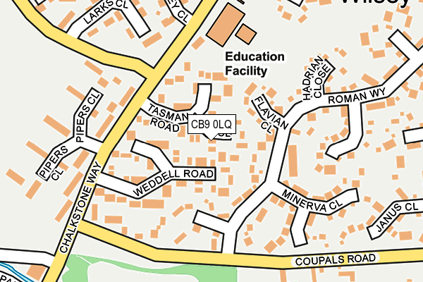 CB9 0LQ map - OS OpenMap – Local (Ordnance Survey)