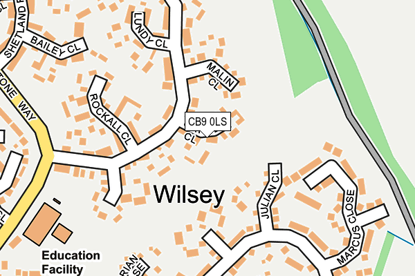 CB9 0LS map - OS OpenMap – Local (Ordnance Survey)