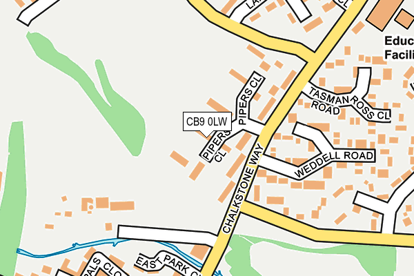 CB9 0LW map - OS OpenMap – Local (Ordnance Survey)