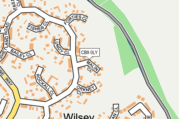 CB9 0LY map - OS OpenMap – Local (Ordnance Survey)