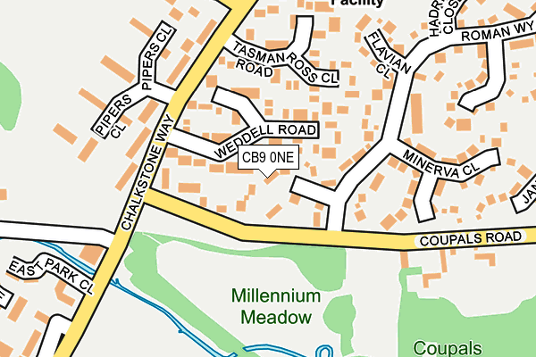 CB9 0NE map - OS OpenMap – Local (Ordnance Survey)