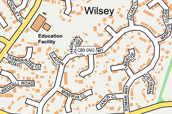 CB9 0NG map - OS OpenMap – Local (Ordnance Survey)