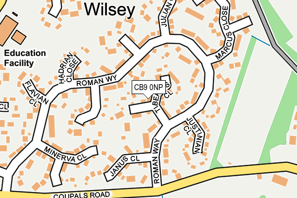 CB9 0NP map - OS OpenMap – Local (Ordnance Survey)