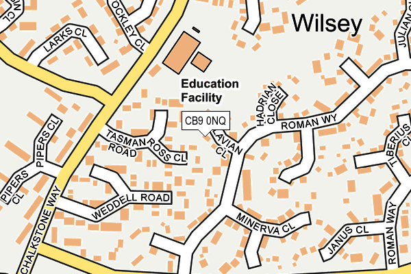 CB9 0NQ map - OS OpenMap – Local (Ordnance Survey)