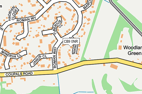 CB9 0NR map - OS OpenMap – Local (Ordnance Survey)