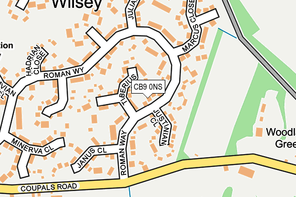 CB9 0NS map - OS OpenMap – Local (Ordnance Survey)