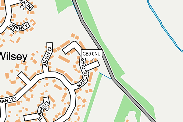 CB9 0NU map - OS OpenMap – Local (Ordnance Survey)