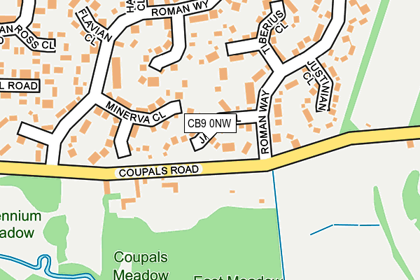CB9 0NW map - OS OpenMap – Local (Ordnance Survey)