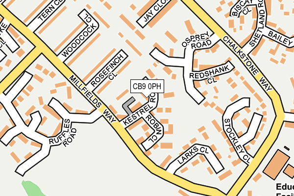 CB9 0PH map - OS OpenMap – Local (Ordnance Survey)