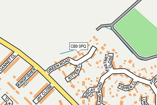 CB9 0PQ map - OS OpenMap – Local (Ordnance Survey)