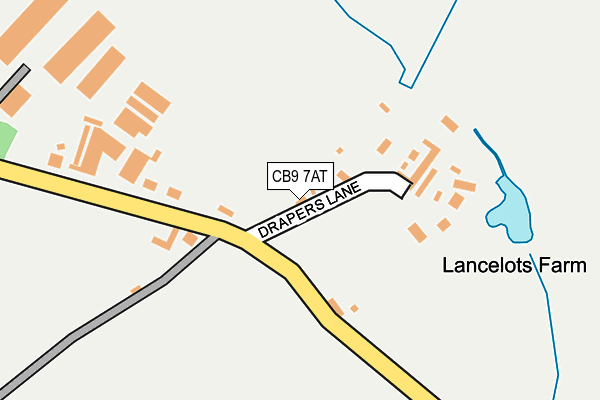 CB9 7AT map - OS OpenMap – Local (Ordnance Survey)