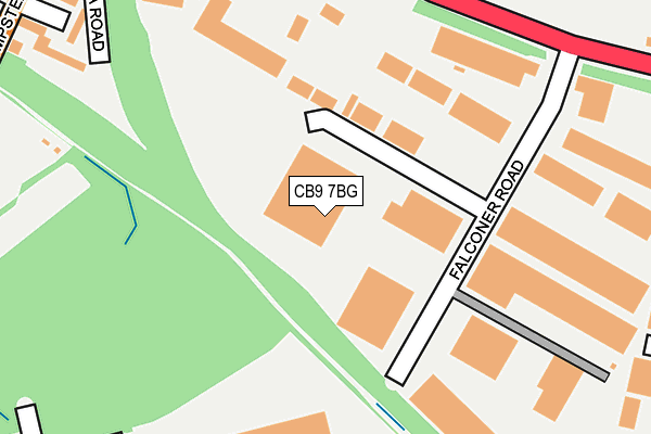 CB9 7BG map - OS OpenMap – Local (Ordnance Survey)