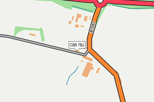 CB9 7BJ map - OS OpenMap – Local (Ordnance Survey)