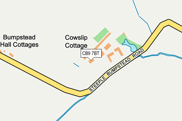 CB9 7BT map - OS OpenMap – Local (Ordnance Survey)