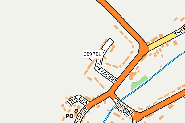 CB9 7DL map - OS OpenMap – Local (Ordnance Survey)