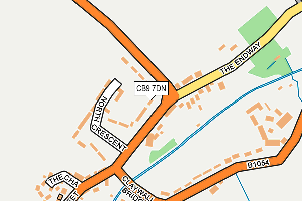 CB9 7DN map - OS OpenMap – Local (Ordnance Survey)