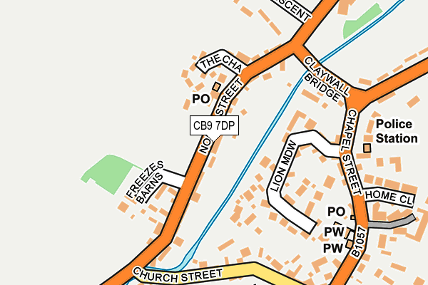 CB9 7DP map - OS OpenMap – Local (Ordnance Survey)