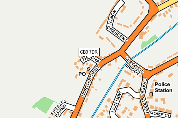 CB9 7DR map - OS OpenMap – Local (Ordnance Survey)