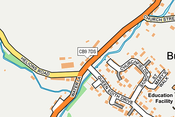 CB9 7DS map - OS OpenMap – Local (Ordnance Survey)