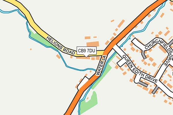 CB9 7DU map - OS OpenMap – Local (Ordnance Survey)