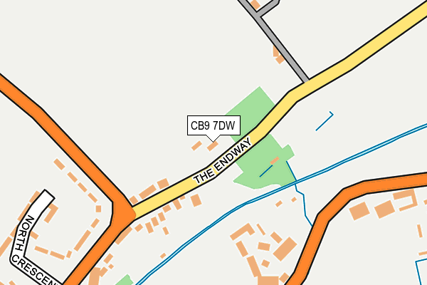 CB9 7DW map - OS OpenMap – Local (Ordnance Survey)