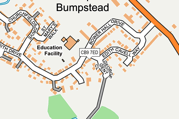 Map of BUMPSTEAD SERVICES LTD at local scale