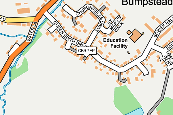 CB9 7EP map - OS OpenMap – Local (Ordnance Survey)