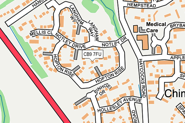 CB9 7FU map - OS OpenMap – Local (Ordnance Survey)