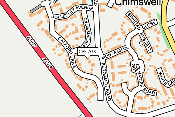 CB9 7GX map - OS OpenMap – Local (Ordnance Survey)