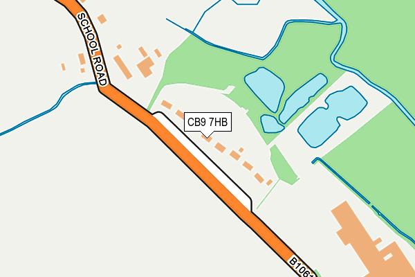CB9 7HB map - OS OpenMap – Local (Ordnance Survey)