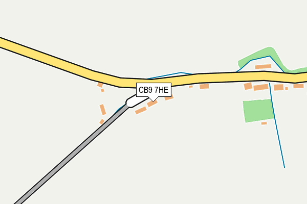 CB9 7HE map - OS OpenMap – Local (Ordnance Survey)