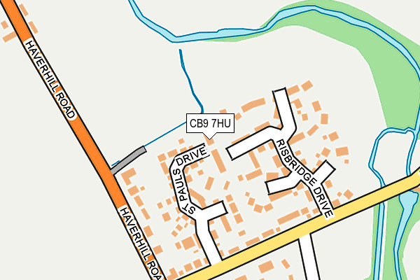 CB9 7HU map - OS OpenMap – Local (Ordnance Survey)