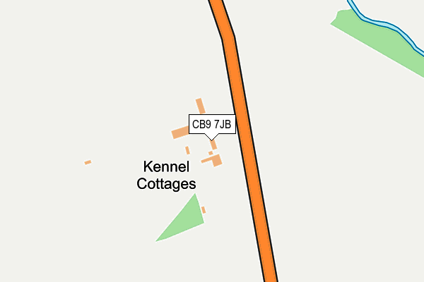 CB9 7JB map - OS OpenMap – Local (Ordnance Survey)