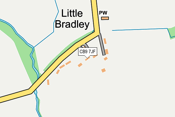 CB9 7JF map - OS OpenMap – Local (Ordnance Survey)