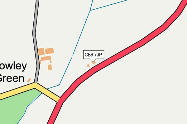 CB9 7JP map - OS OpenMap – Local (Ordnance Survey)