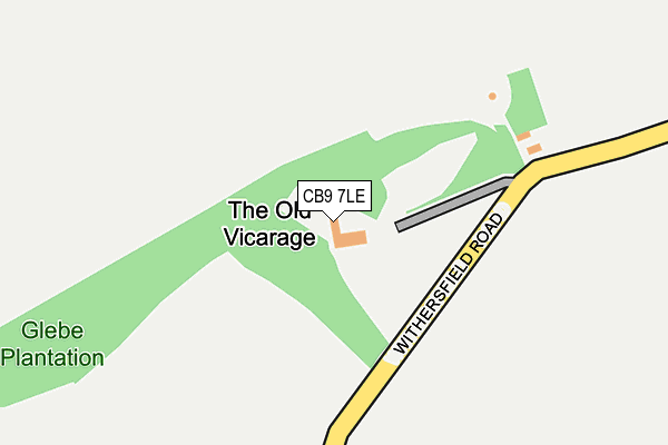 CB9 7LE map - OS OpenMap – Local (Ordnance Survey)