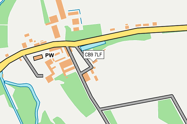 CB9 7LF map - OS OpenMap – Local (Ordnance Survey)